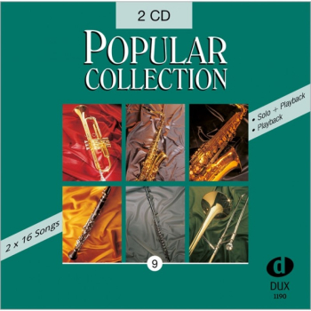 Zbiór nut na saksofon tenorowy + 2xCD z podkładami Popular Collection 9